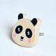 Handmade Pine Wood Panda Knob for Kids Furniture